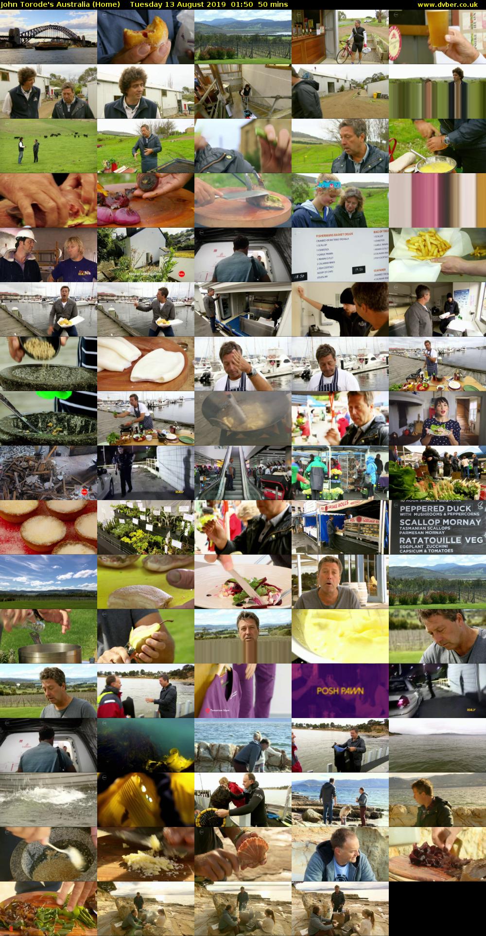 John Torode's Australia (Home) Tuesday 13 August 2019 01:50 - 02:40