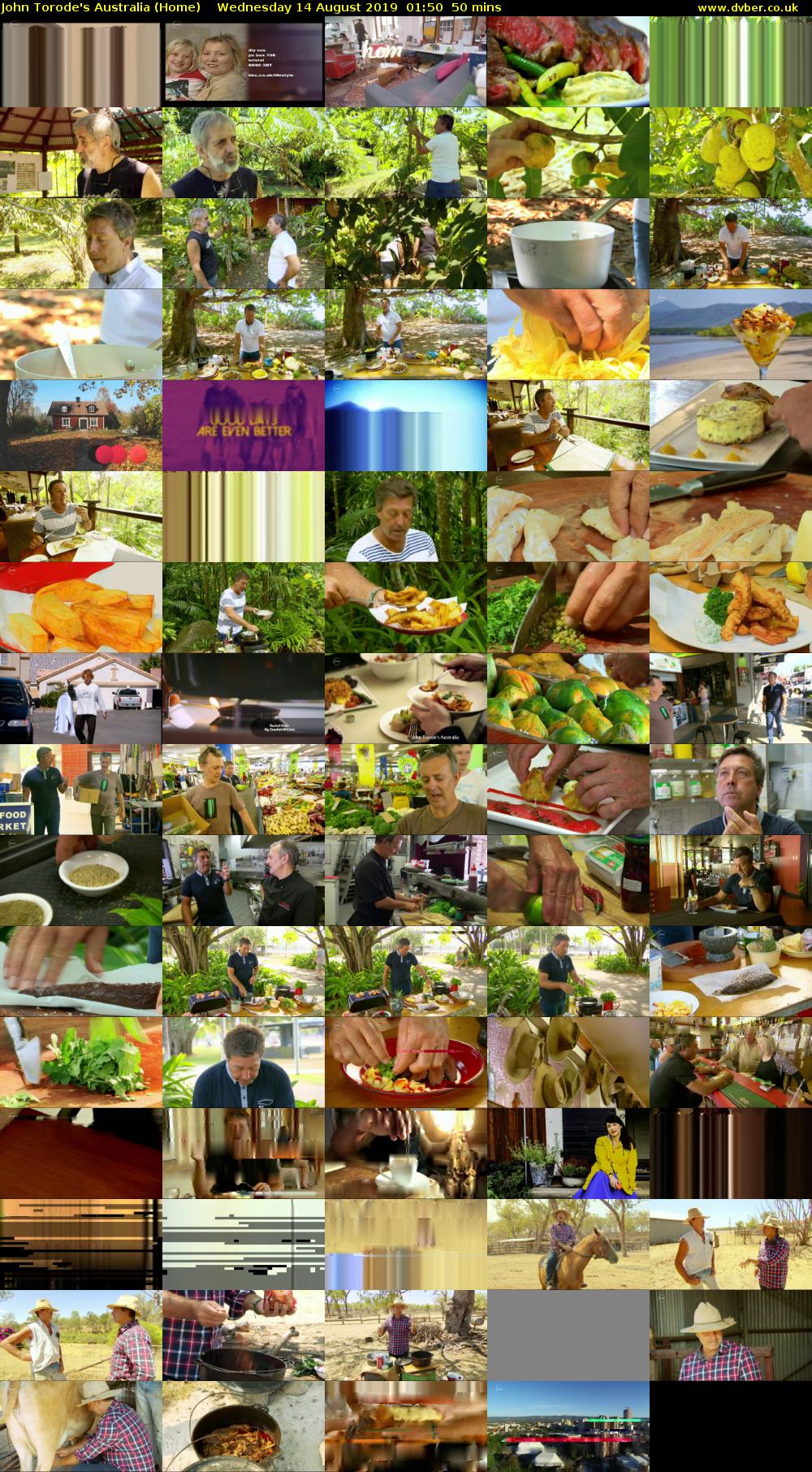 John Torode's Australia (Home) Wednesday 14 August 2019 01:50 - 02:40
