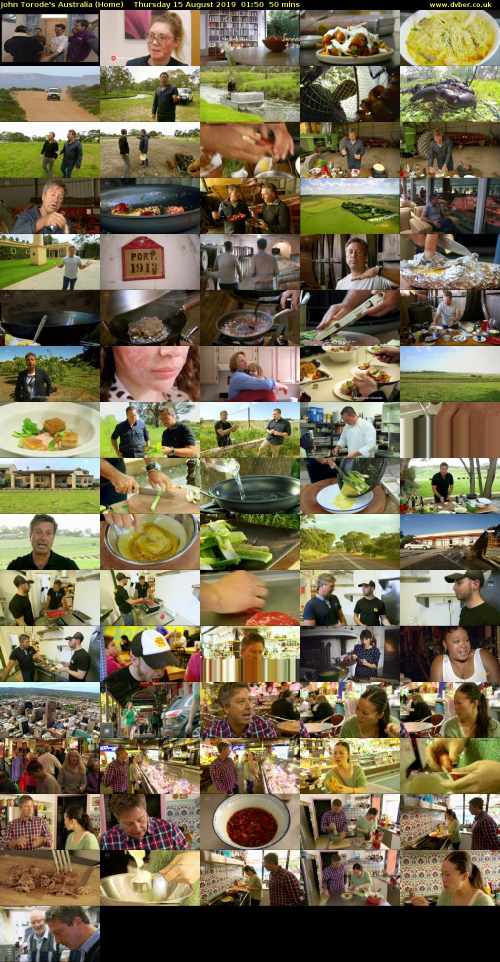 John Torode's Australia (Home) Thursday 15 August 2019 01:50 - 02:40