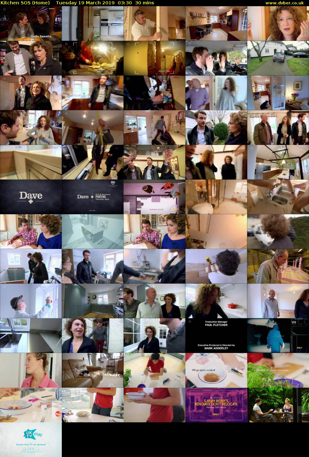 Kitchen SOS (Home) Tuesday 19 March 2019 03:30 - 04:00