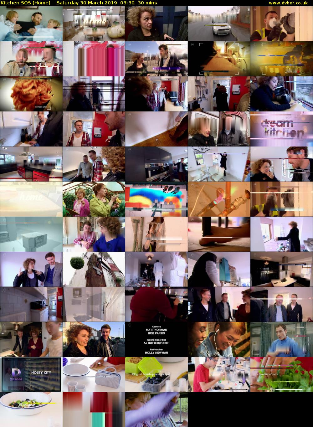 Kitchen SOS (Home) Saturday 30 March 2019 03:30 - 04:00