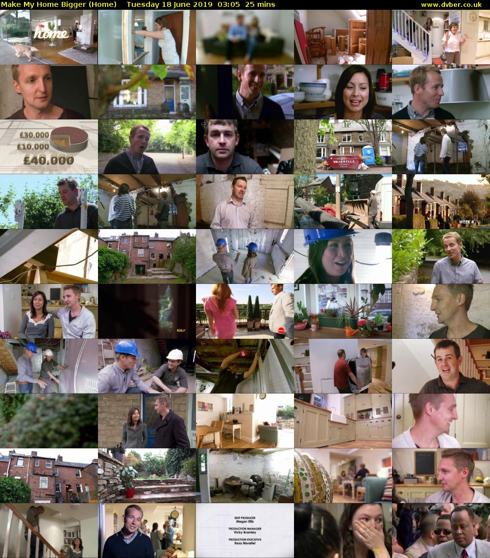 Make My Home Bigger (Home) Tuesday 18 June 2019 03:05 - 03:30