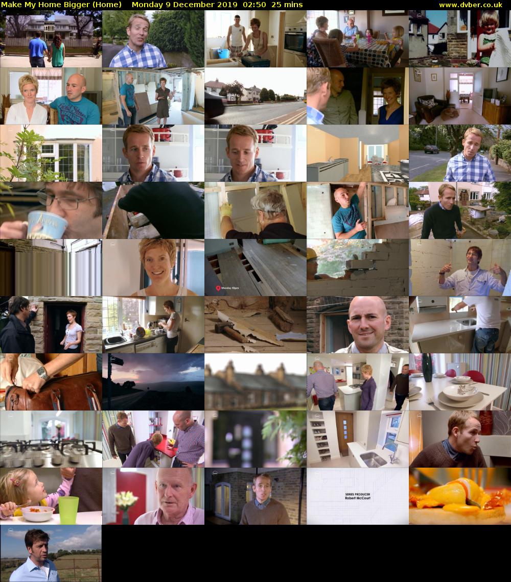 Make My Home Bigger (Home) Monday 9 December 2019 02:50 - 03:15