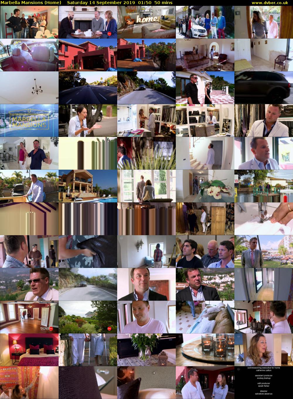 Marbella Mansions (Home) Saturday 14 September 2019 01:50 - 02:40