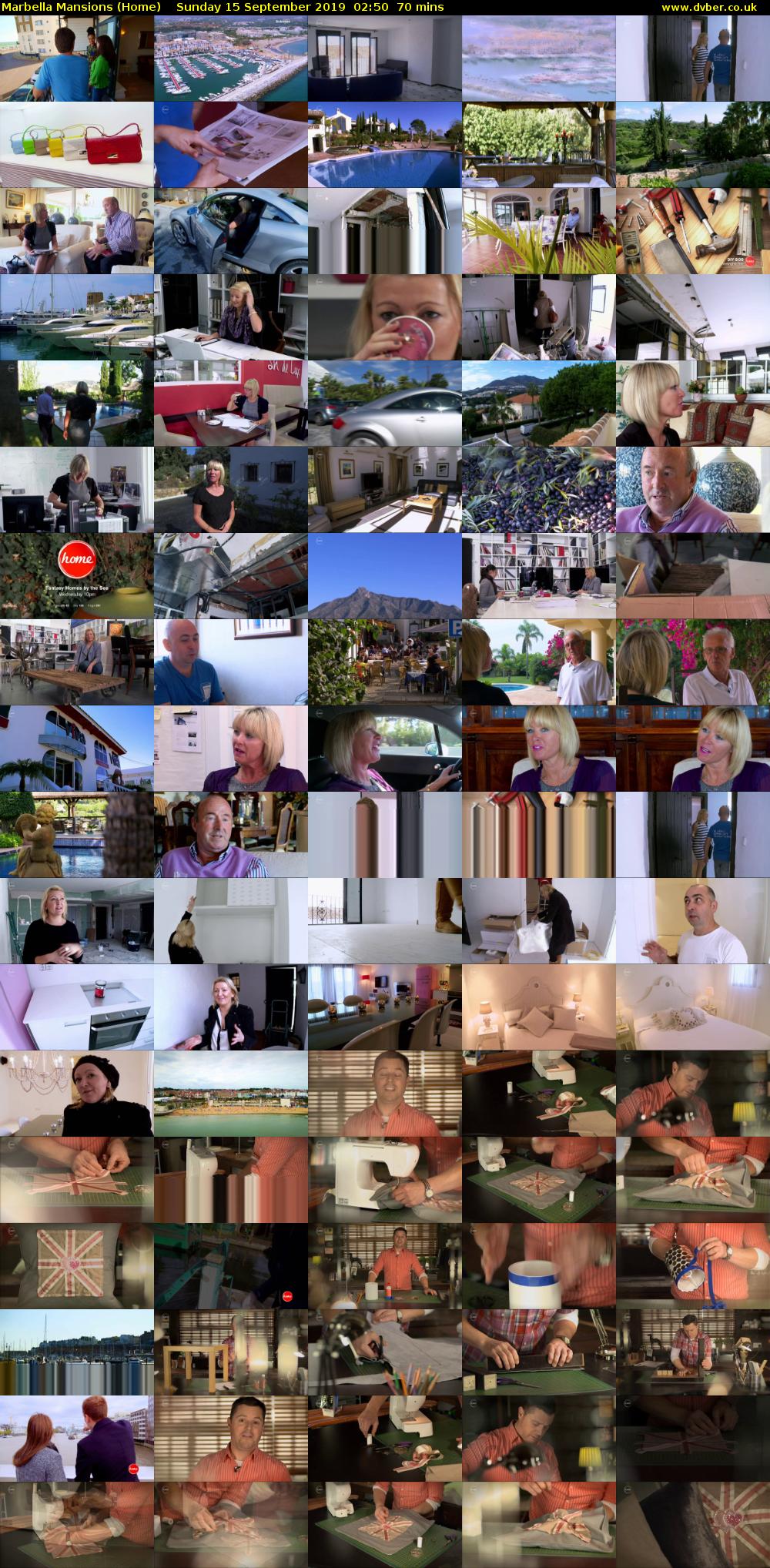 Marbella Mansions (Home) Sunday 15 September 2019 02:50 - 04:00