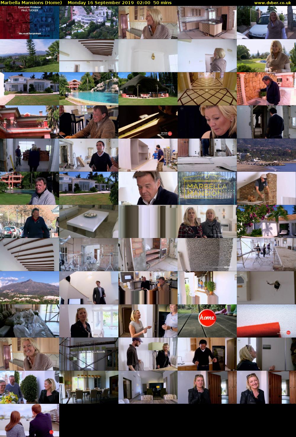 Marbella Mansions (Home) Monday 16 September 2019 02:00 - 02:50