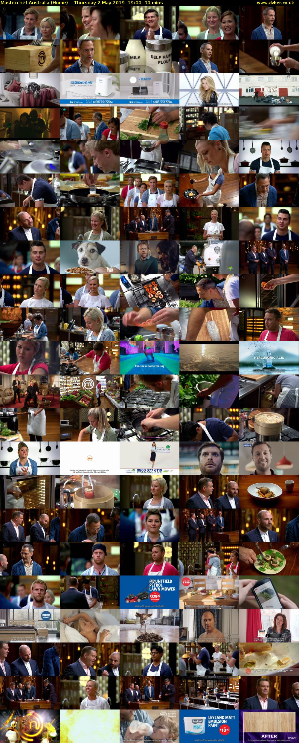 MasterChef Australia (Home) Thursday 2 May 2019 19:00 - 20:30