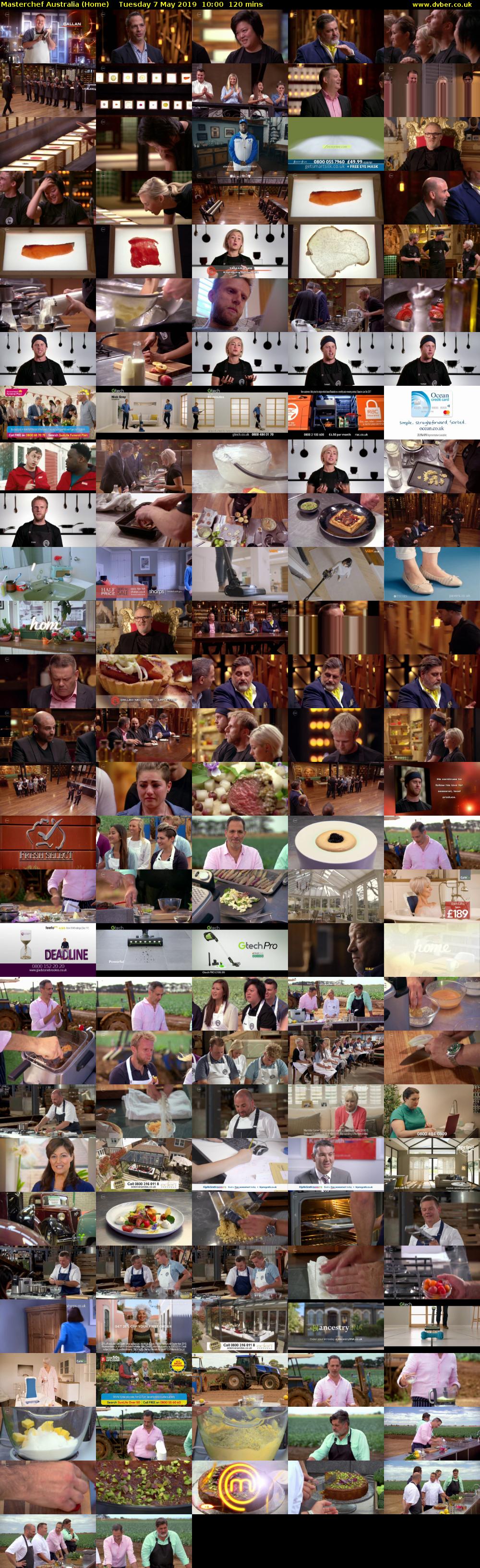 MasterChef Australia (Home) Tuesday 7 May 2019 10:00 - 12:00