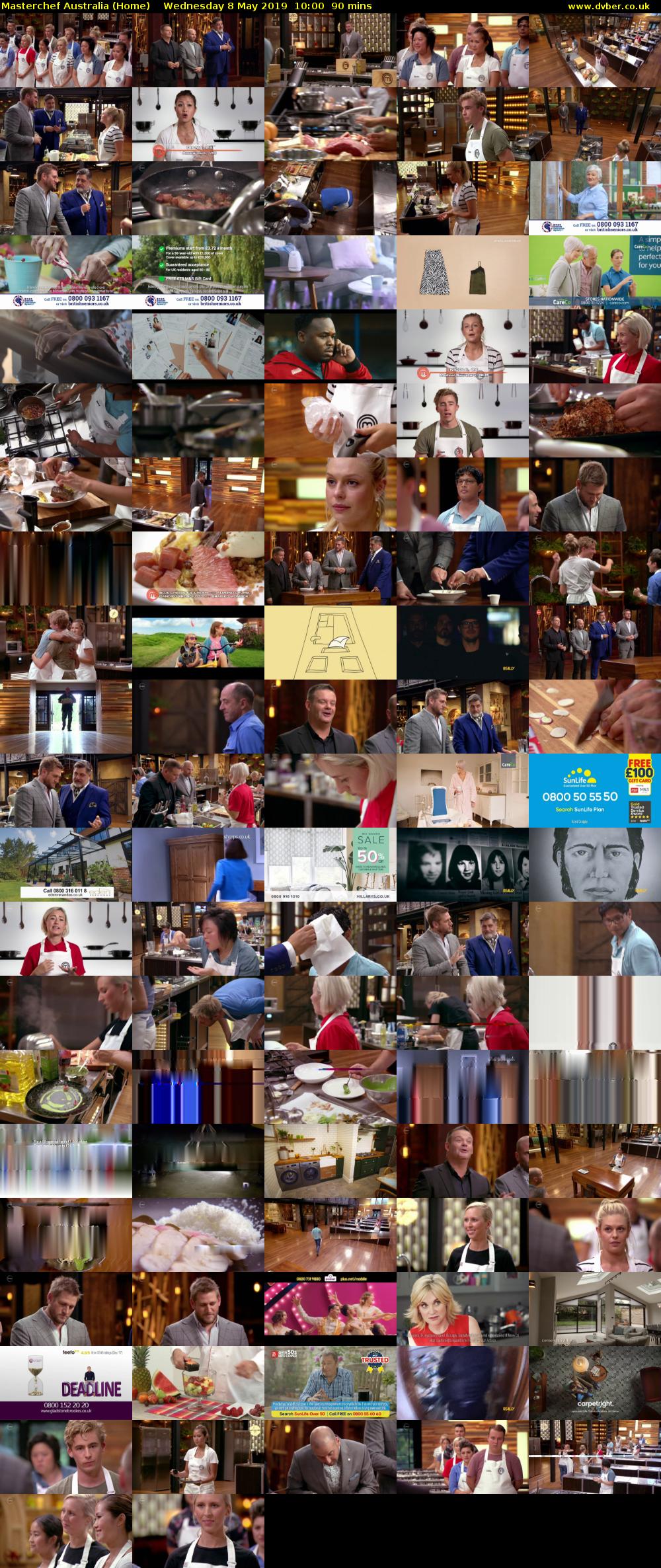 MasterChef Australia (Home) Wednesday 8 May 2019 10:00 - 11:30