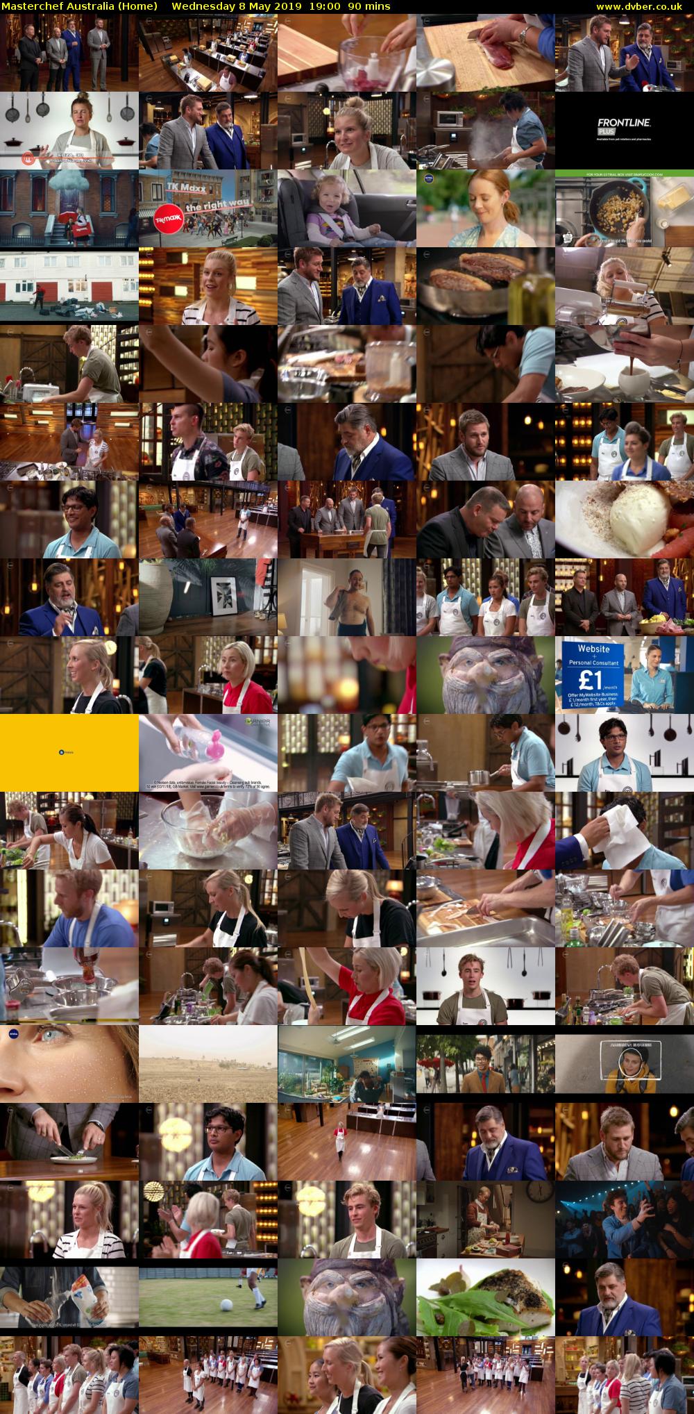 MasterChef Australia (Home) Wednesday 8 May 2019 19:00 - 20:30