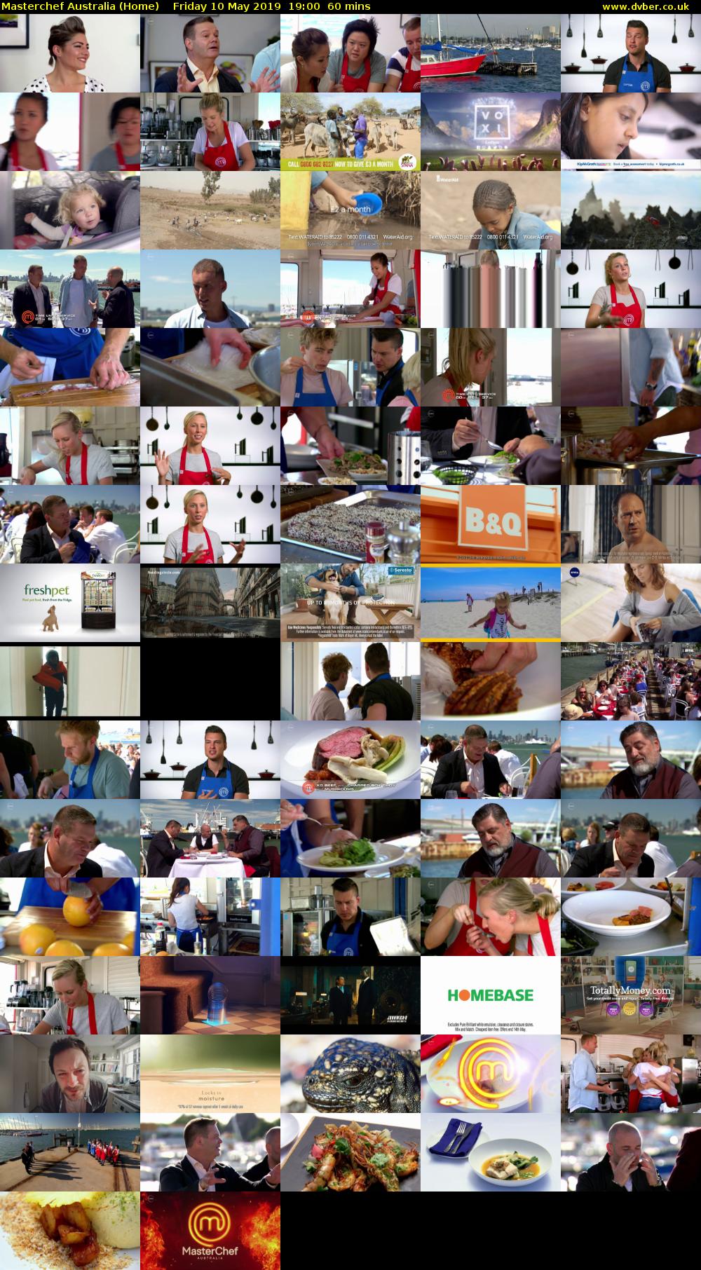 MasterChef Australia (Home) Friday 10 May 2019 19:00 - 20:00