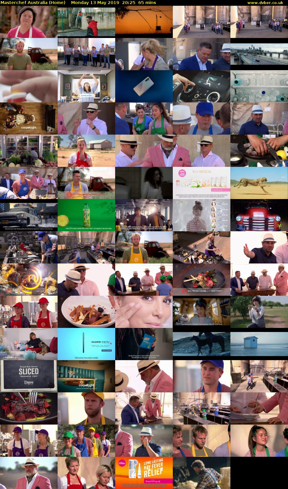 MasterChef Australia (Home) Monday 13 May 2019 20:25 - 21:30