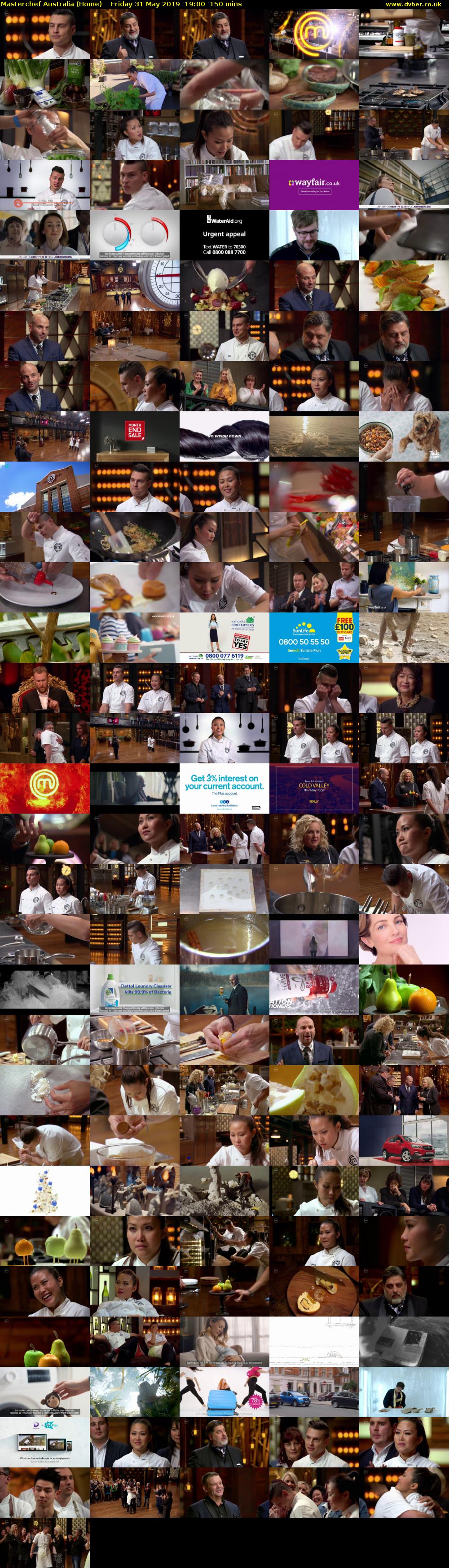 MasterChef Australia (Home) Friday 31 May 2019 19:00 - 21:30