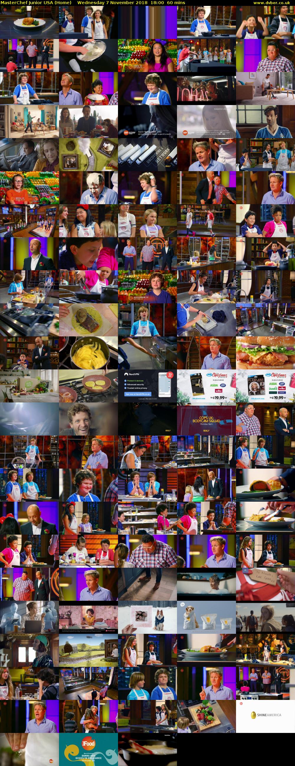 MasterChef Junior USA (Home) Wednesday 7 November 2018 18:00 - 19:00