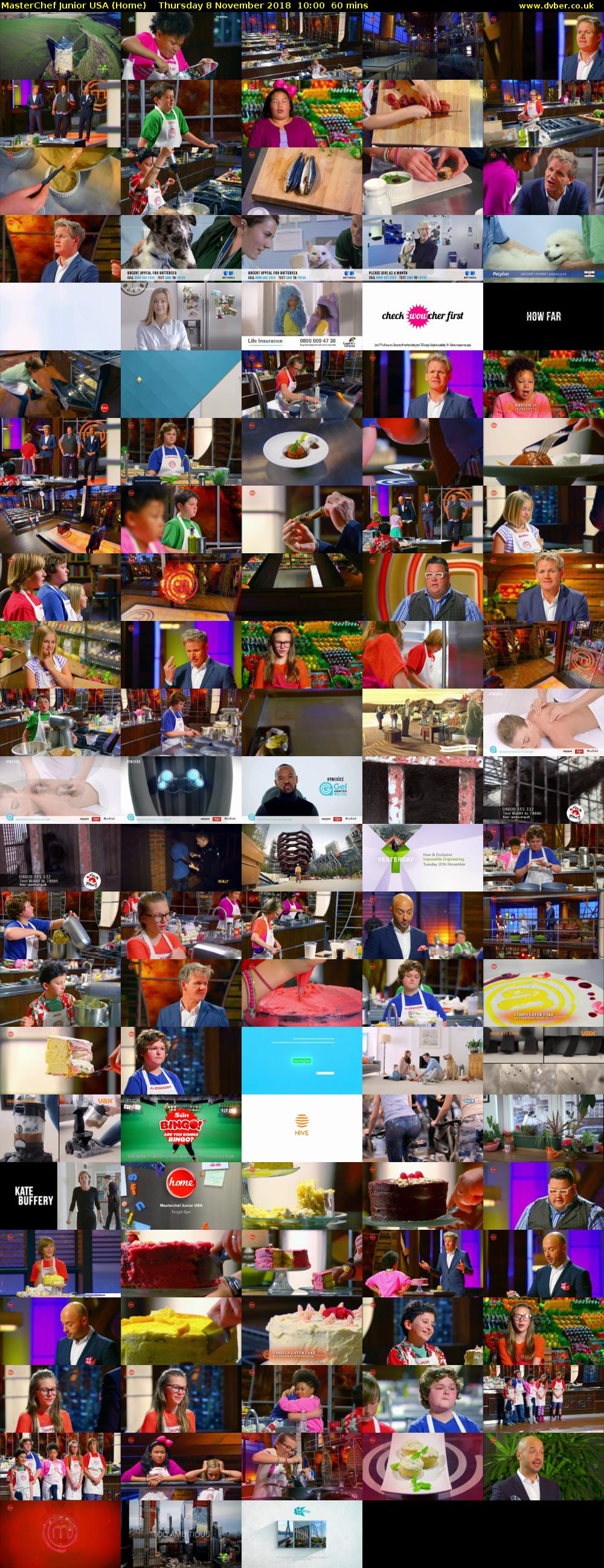 MasterChef Junior USA (Home) Thursday 8 November 2018 10:00 - 11:00