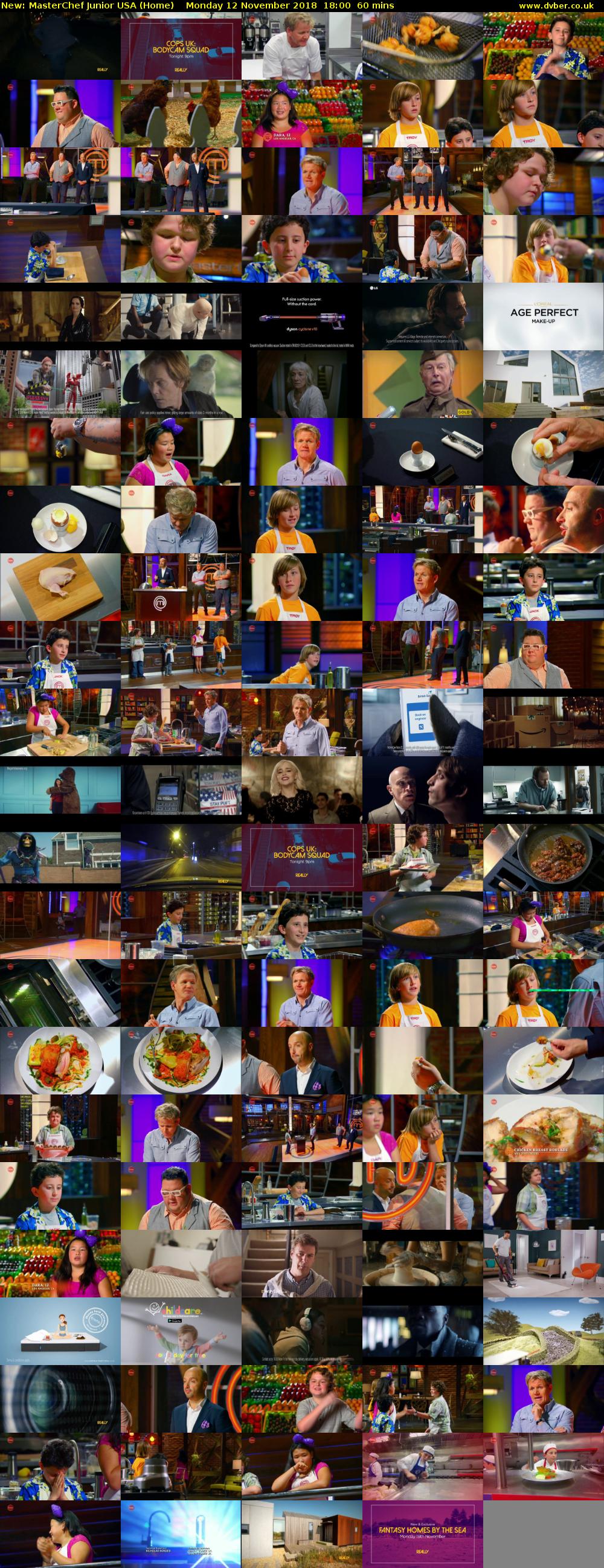 MasterChef Junior USA (Home) Monday 12 November 2018 18:00 - 19:00