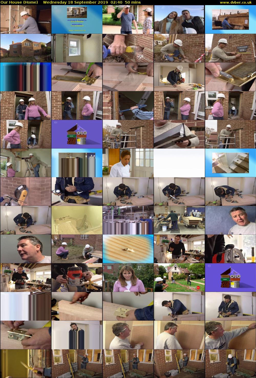 Our House (Home) Wednesday 18 September 2019 02:40 - 03:30