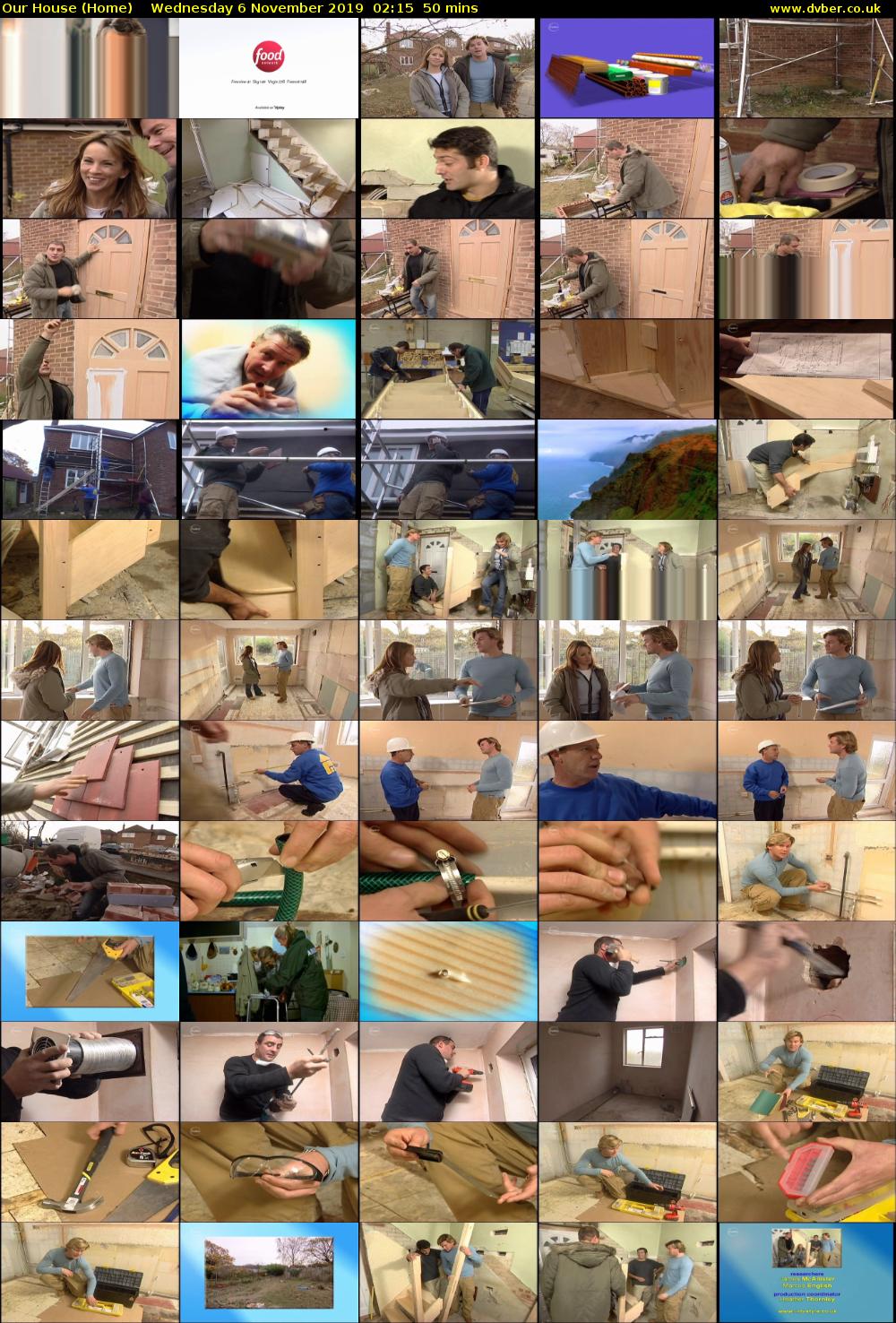 Our House (Home) Wednesday 6 November 2019 02:15 - 03:05