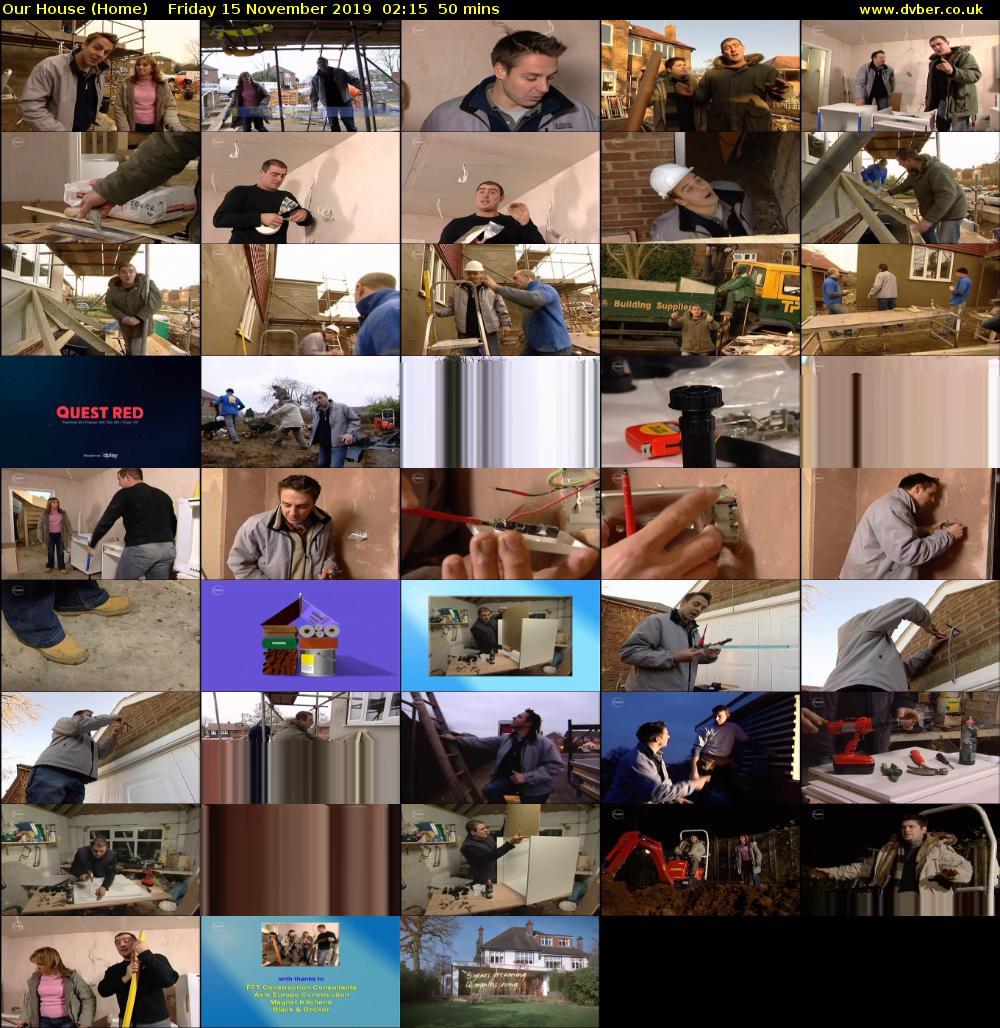 Our House (Home) Friday 15 November 2019 02:15 - 03:05