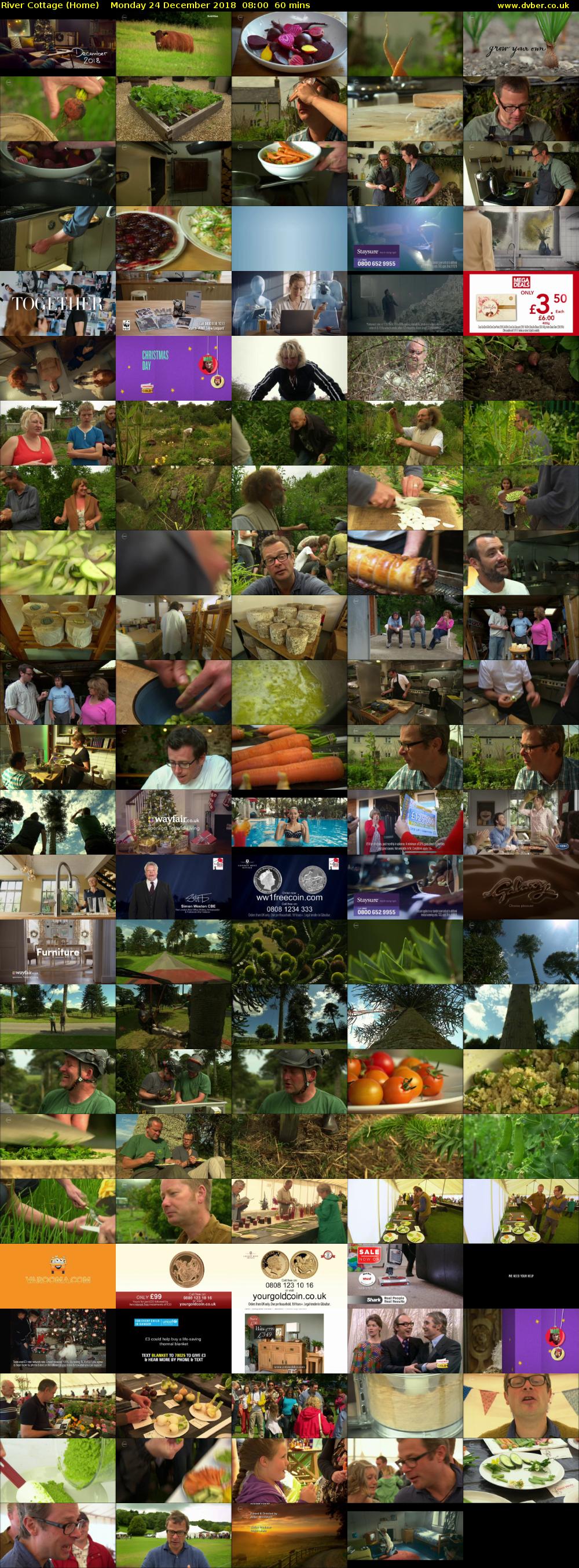 River Cottage (Home) Monday 24 December 2018 08:00 - 09:00