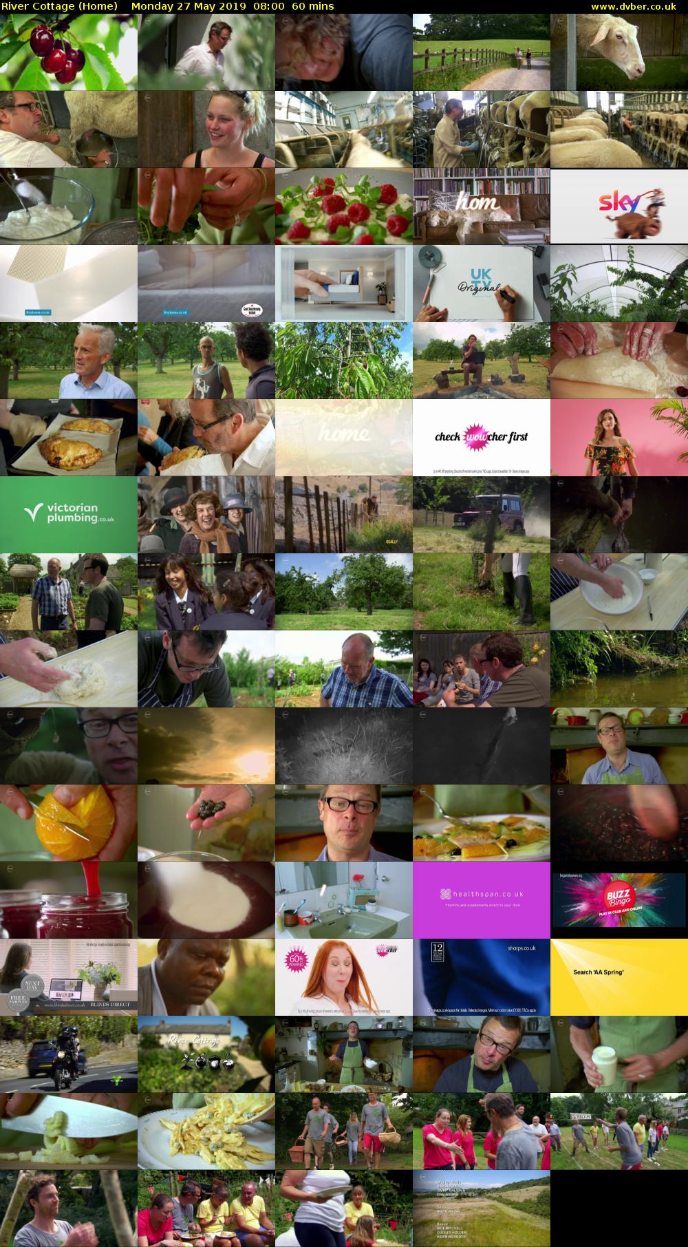 River Cottage (Home) Monday 27 May 2019 08:00 - 09:00