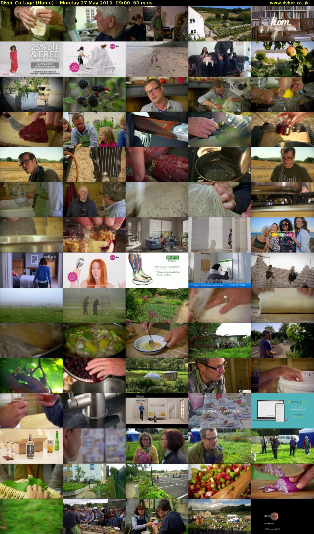 River Cottage (Home) Monday 27 May 2019 09:00 - 10:00