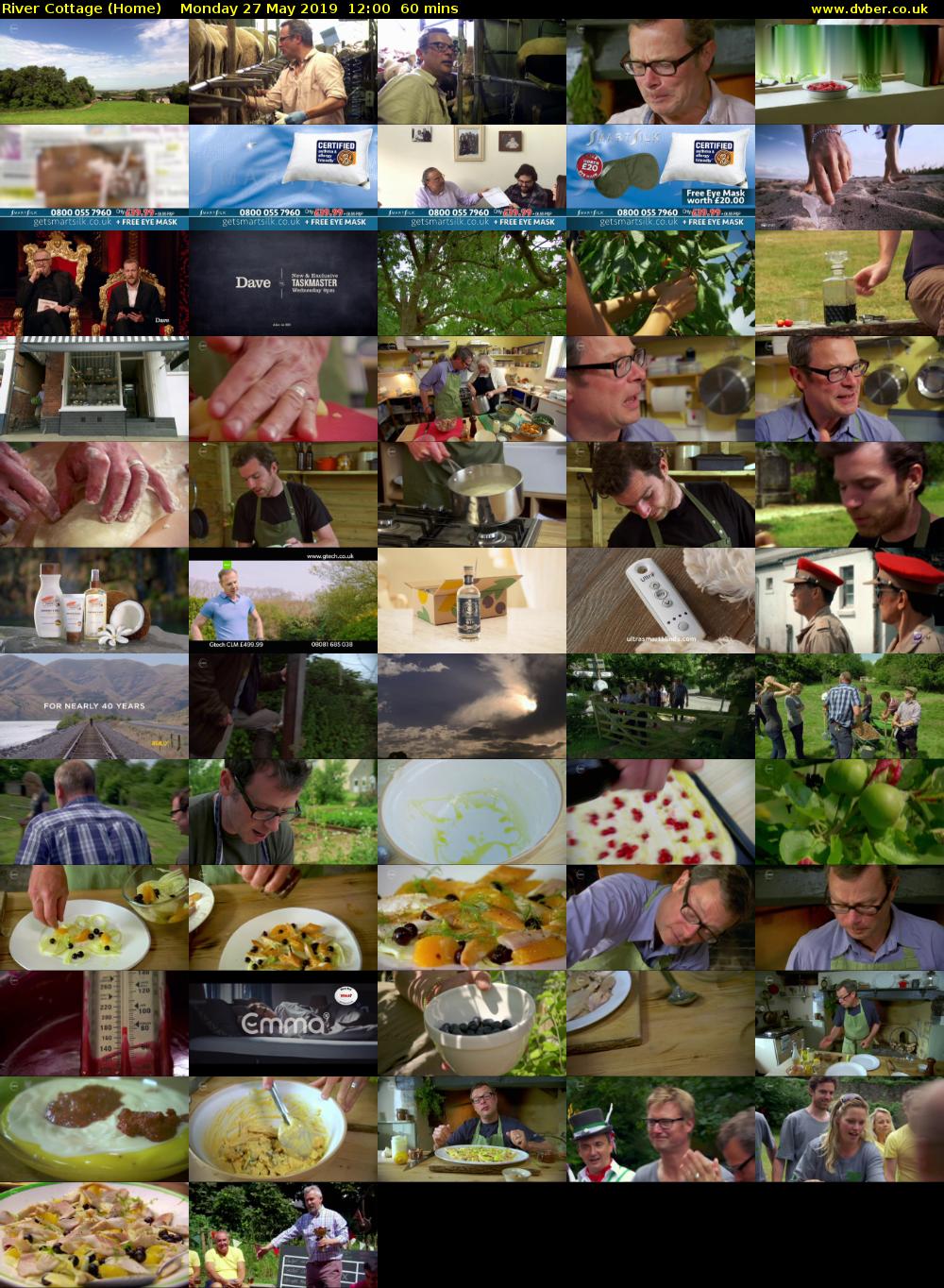 River Cottage (Home) Monday 27 May 2019 12:00 - 13:00