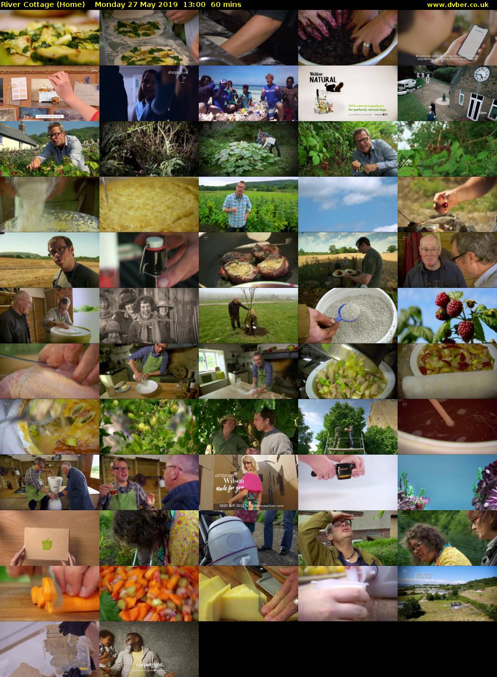 River Cottage (Home) Monday 27 May 2019 13:00 - 14:00