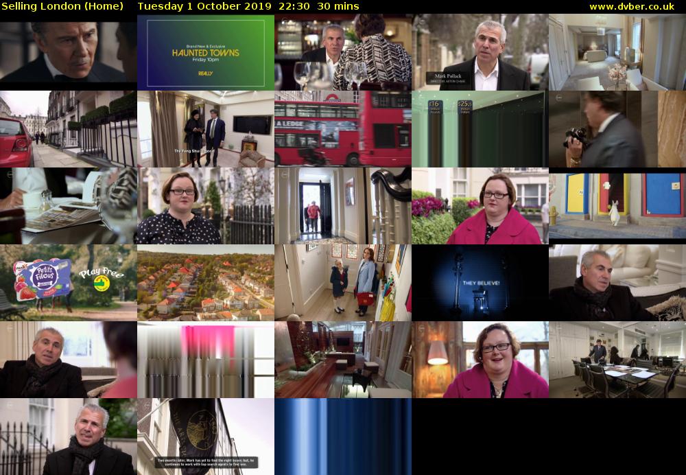 Selling London (Home) Tuesday 1 October 2019 22:30 - 23:00