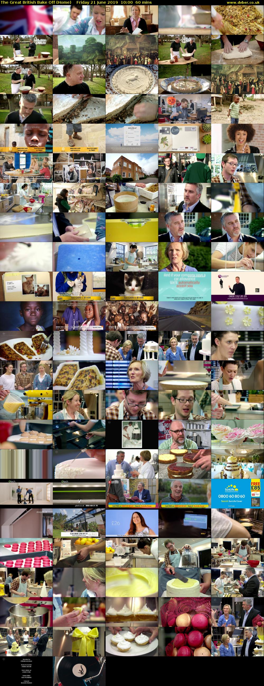 The Great British Bake Off (Home) Friday 21 June 2019 10:00 - 11:00