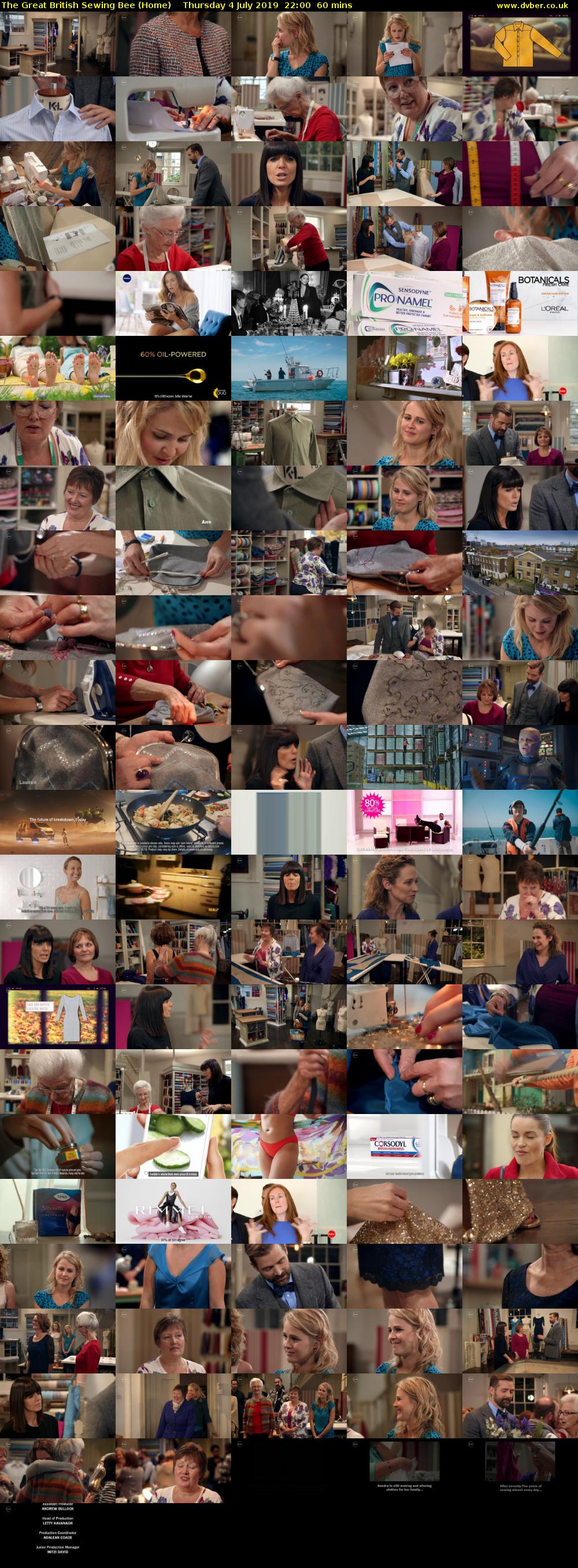 The Great British Sewing Bee (Home) Thursday 4 July 2019 22:00 - 23:00