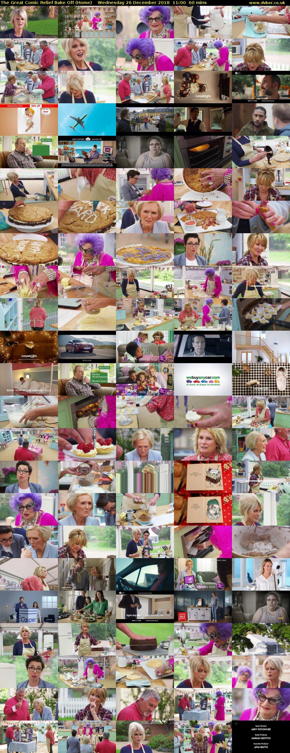 The Great Comic Relief Bake Off (Home) Wednesday 26 December 2018 11:00 - 12:00
