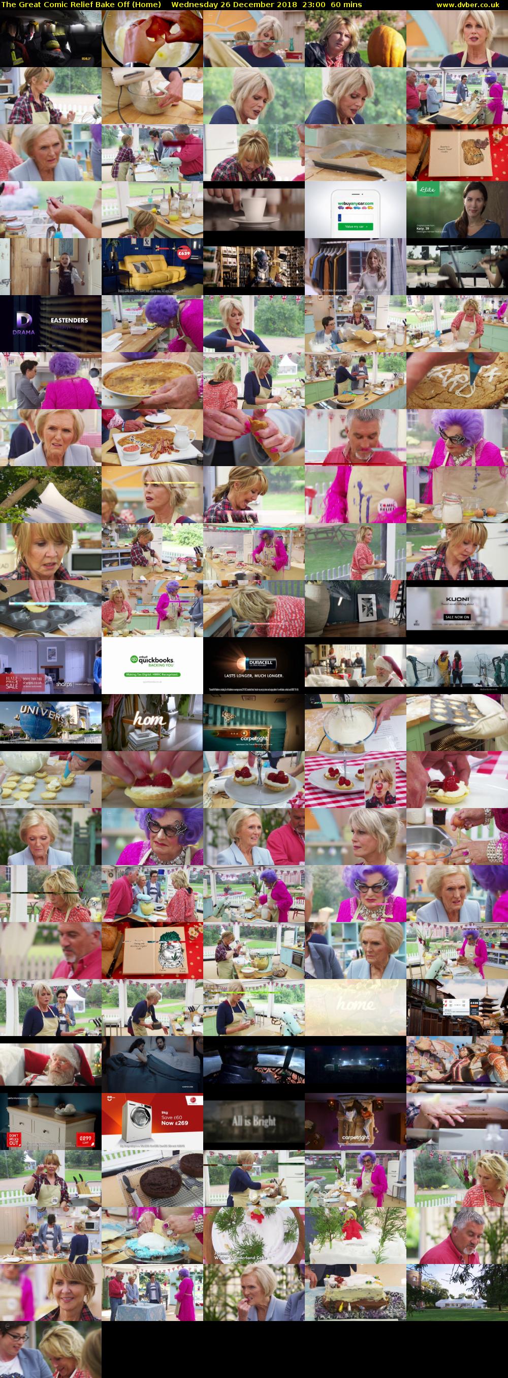 The Great Comic Relief Bake Off (Home) Wednesday 26 December 2018 23:00 - 00:00