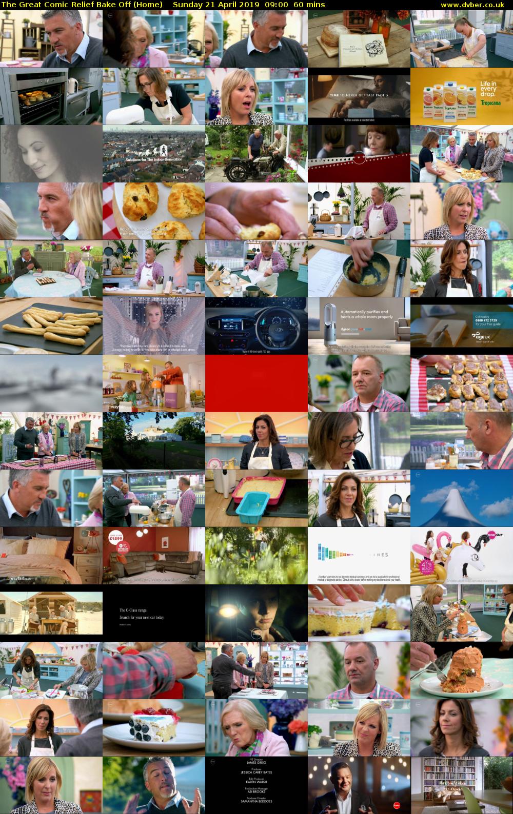 The Great Comic Relief Bake Off (Home) Sunday 21 April 2019 09:00 - 10:00