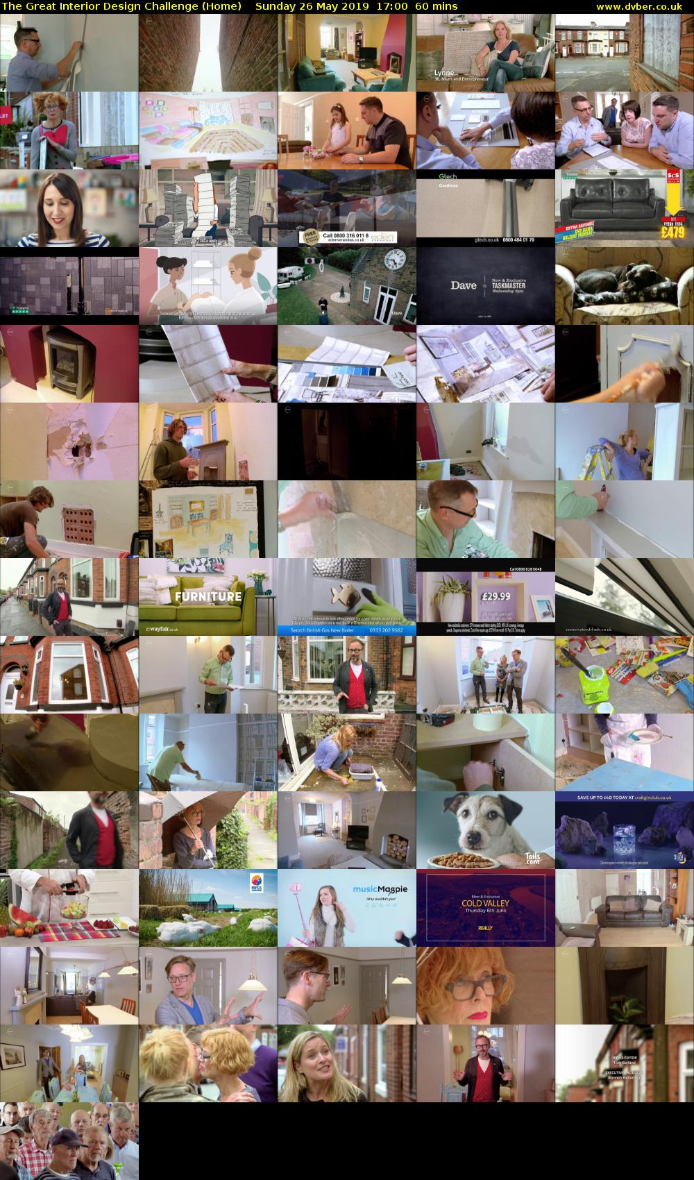 The Great Interior Design Challenge (Home) Sunday 26 May 2019 17:00 - 18:00