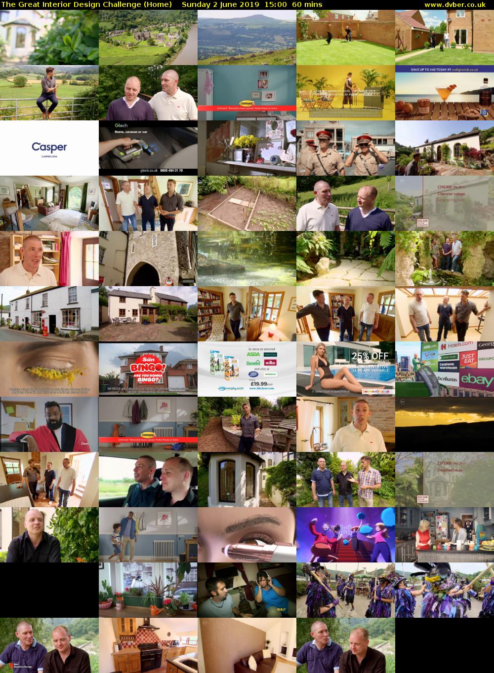 The Great Interior Design Challenge (Home) Sunday 2 June 2019 15:00 - 16:00