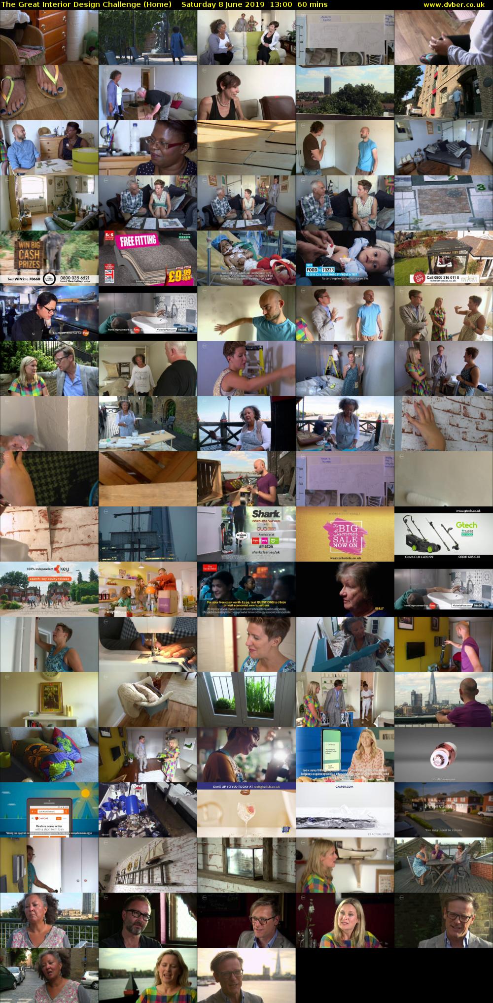 The Great Interior Design Challenge (Home) Saturday 8 June 2019 13:00 - 14:00