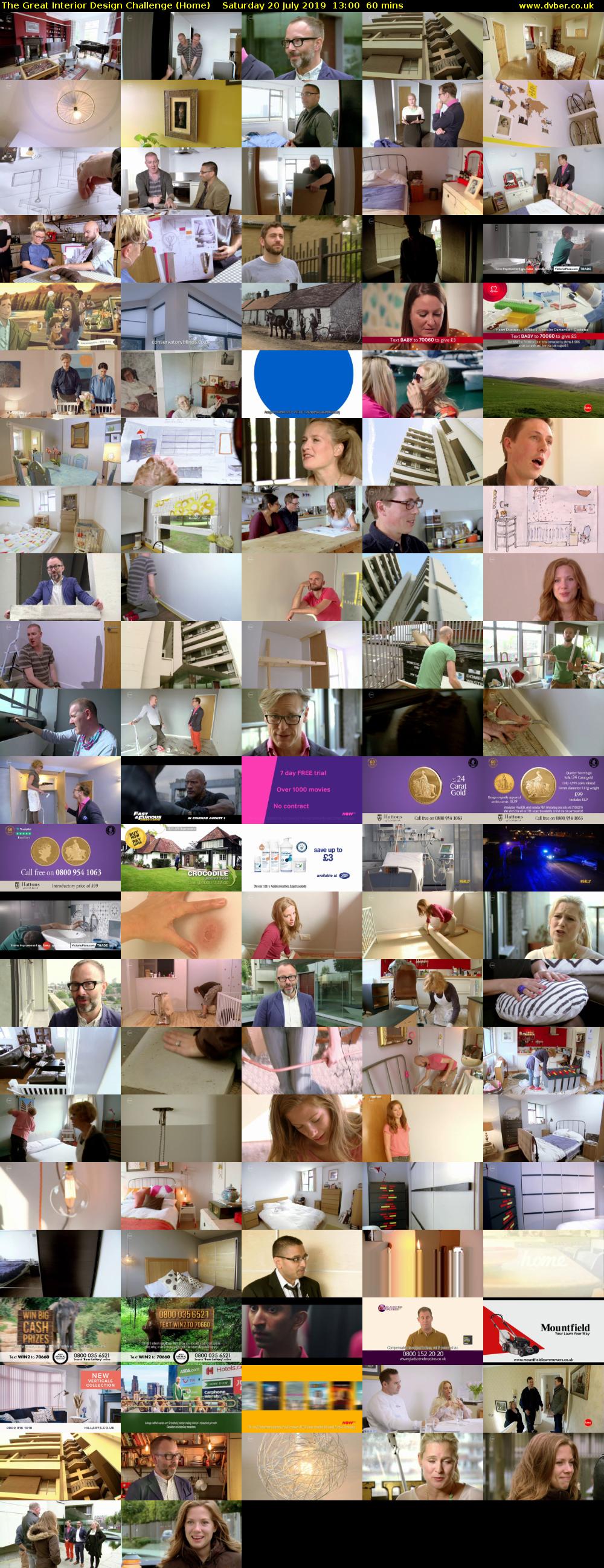 The Great Interior Design Challenge (Home) Saturday 20 July 2019 13:00 - 14:00