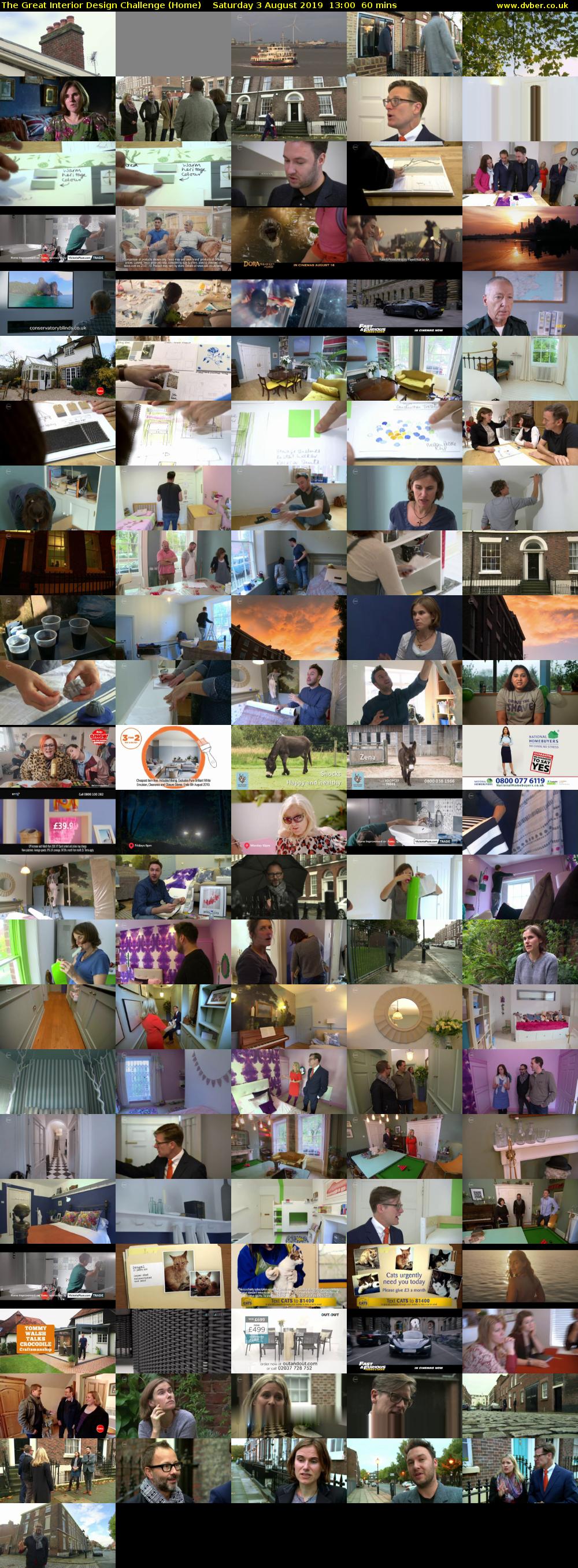 The Great Interior Design Challenge (Home) Saturday 3 August 2019 13:00 - 14:00