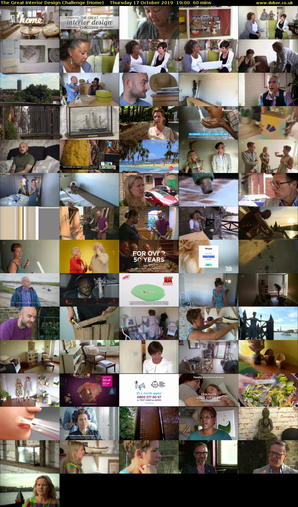 The Great Interior Design Challenge (Home) Thursday 17 October 2019 19:00 - 20:00