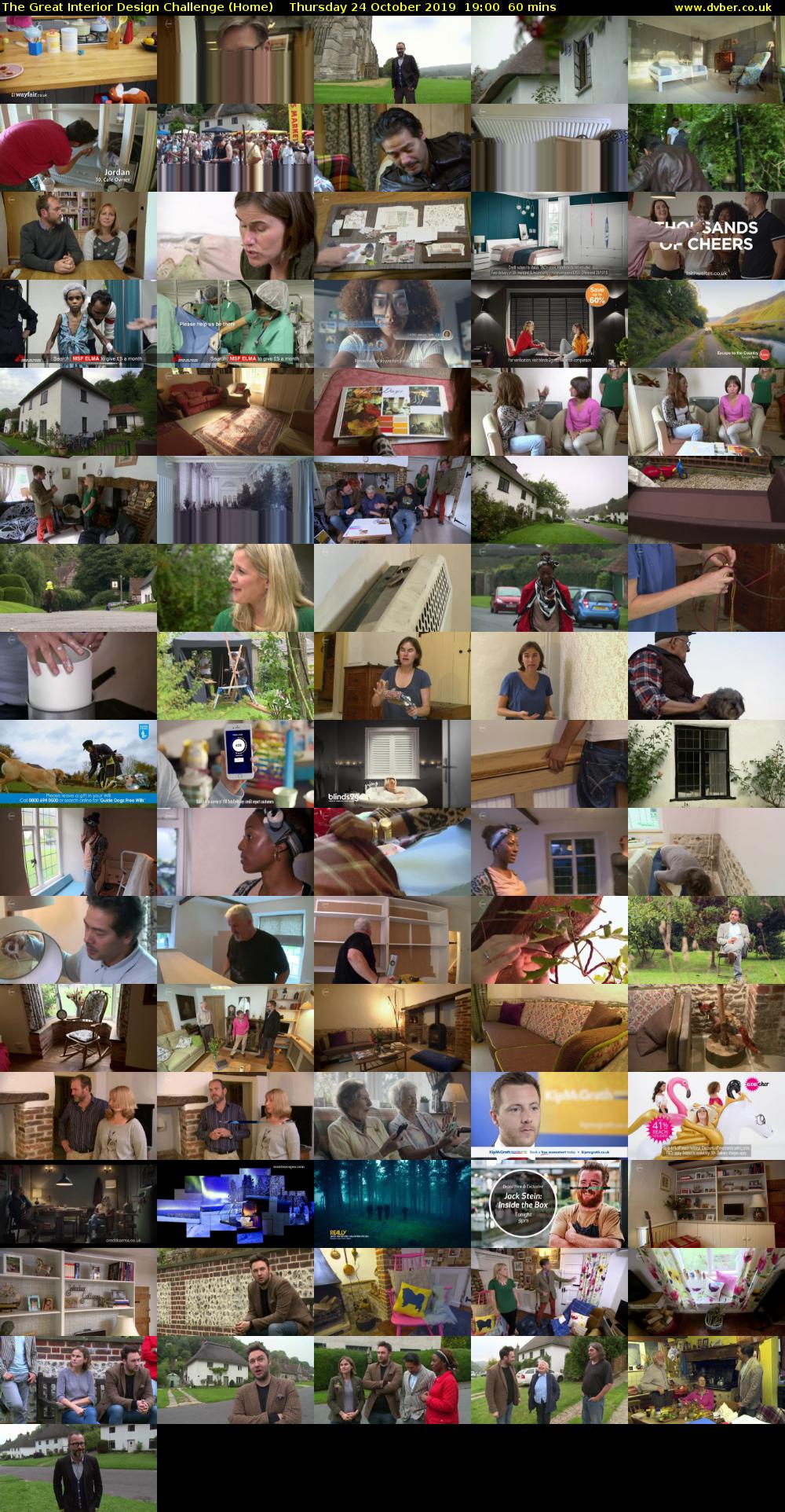 The Great Interior Design Challenge (Home) Thursday 24 October 2019 19:00 - 20:00