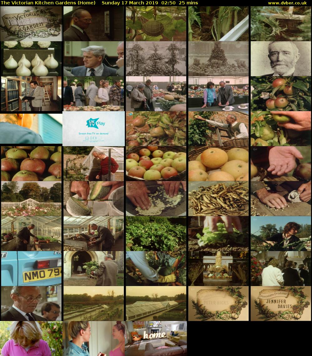 The Victorian Kitchen Gardens (Home) Sunday 17 March 2019 02:50 - 03:15