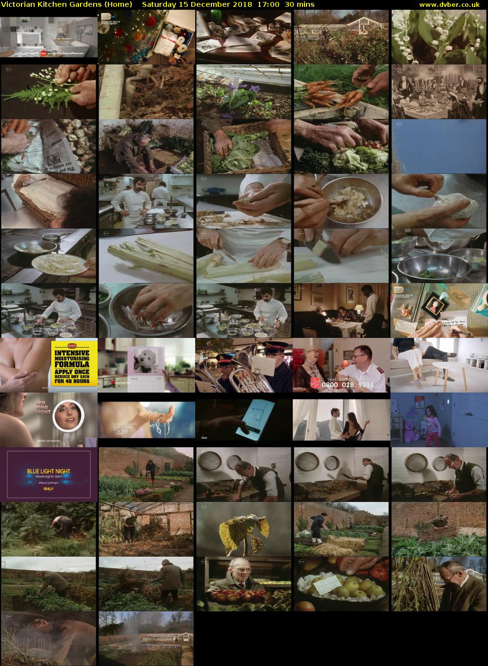 Victorian Kitchen Gardens (Home) Saturday 15 December 2018 17:00 - 17:30