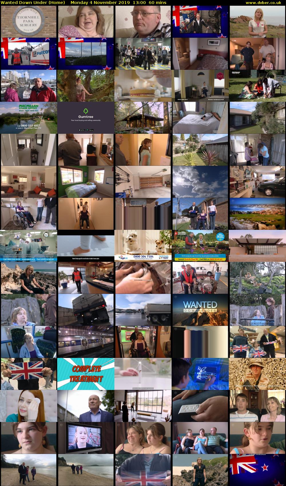 Wanted Down Under (Home) Monday 4 November 2019 13:00 - 14:00