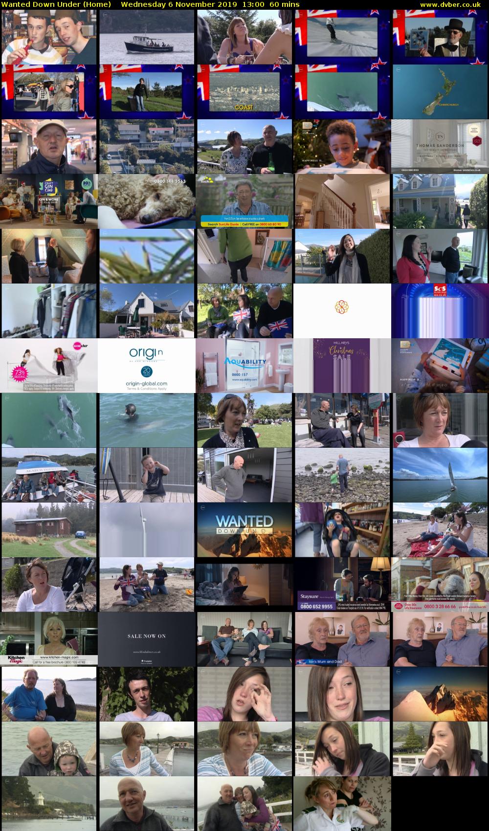 Wanted Down Under (Home) Wednesday 6 November 2019 13:00 - 14:00