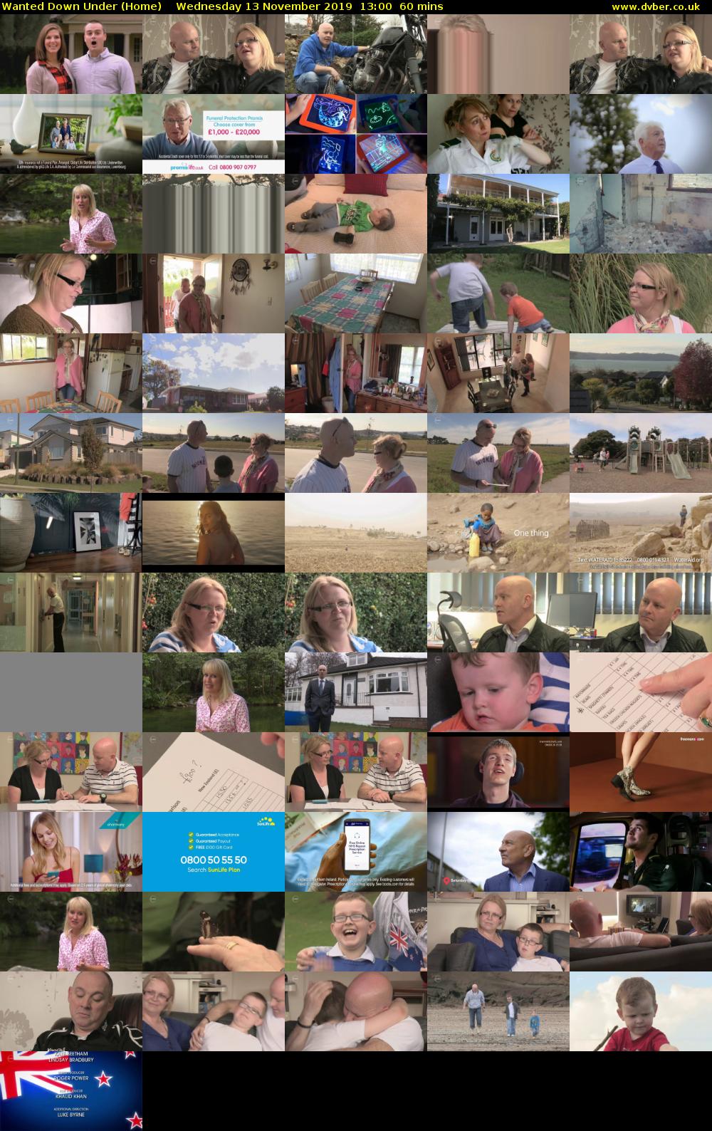 Wanted Down Under (Home) Wednesday 13 November 2019 13:00 - 14:00