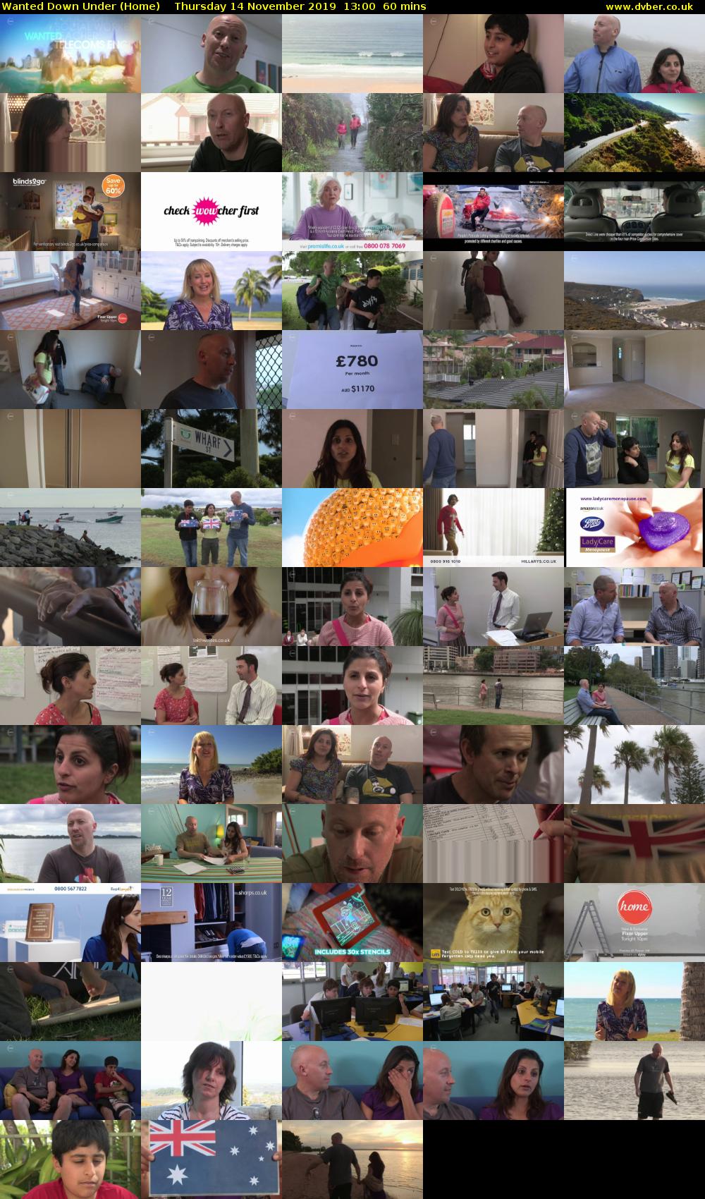 Wanted Down Under (Home) Thursday 14 November 2019 13:00 - 14:00