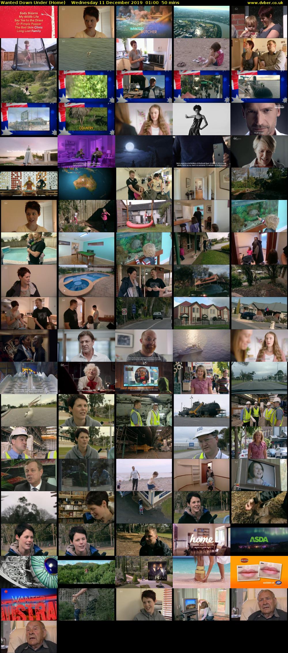 Wanted Down Under (Home) Wednesday 11 December 2019 01:00 - 01:50