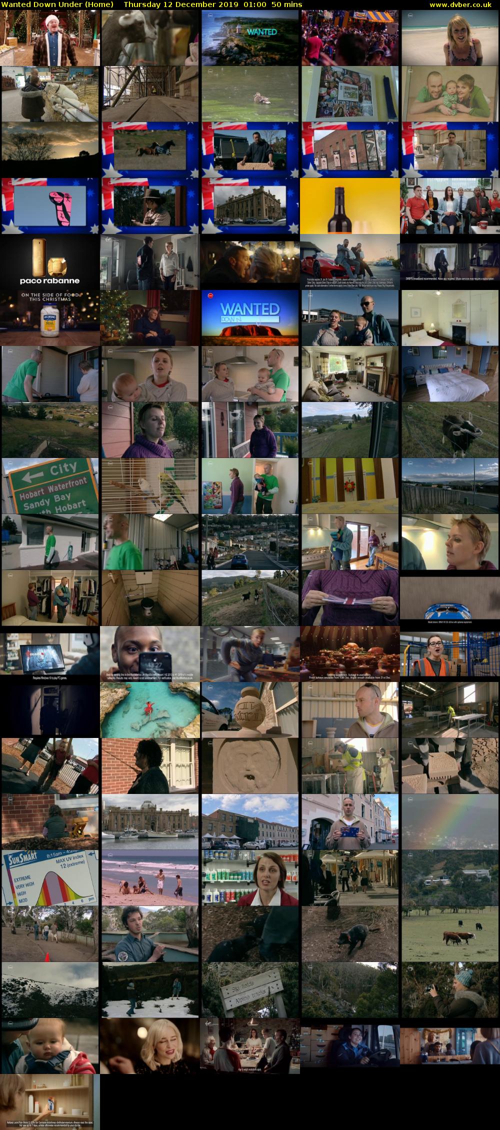 Wanted Down Under (Home) Thursday 12 December 2019 01:00 - 01:50