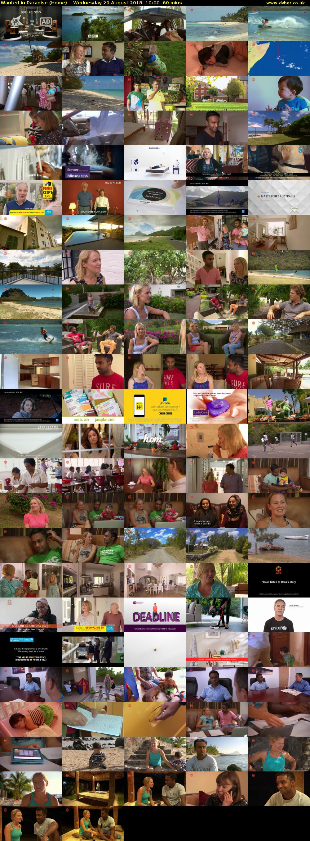 Wanted in Paradise (Home) Wednesday 29 August 2018 10:00 - 11:00